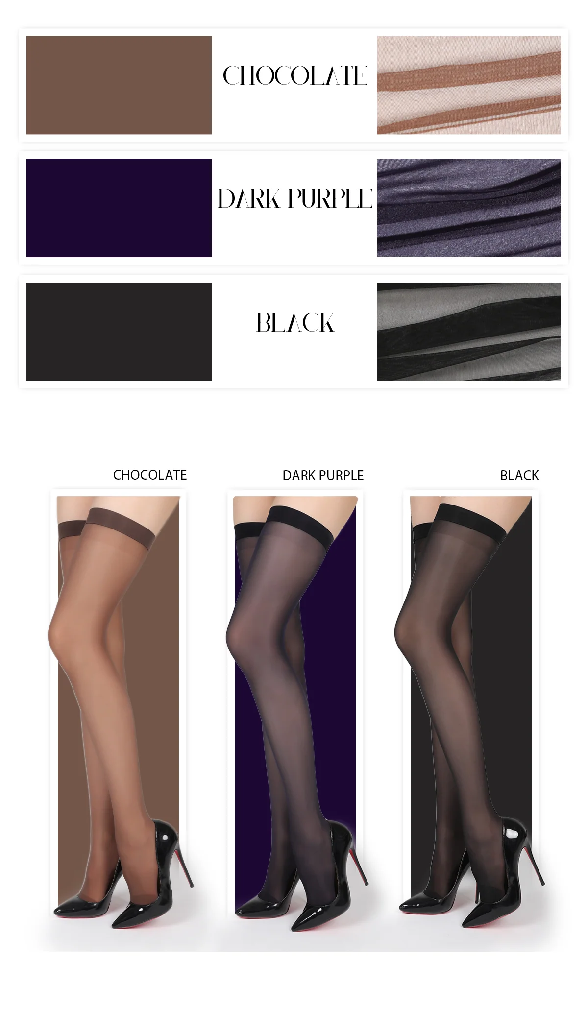 「DARK SILVER & NIGHT STOCKINGS / 暗金暗夜筒袜」 - Image 17