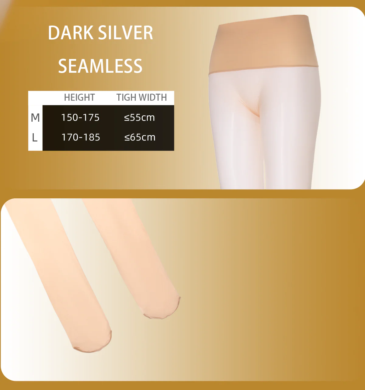 「DARK SILVER SEAMLESS TIGHTS / 暗金无缝」 - Image 16
