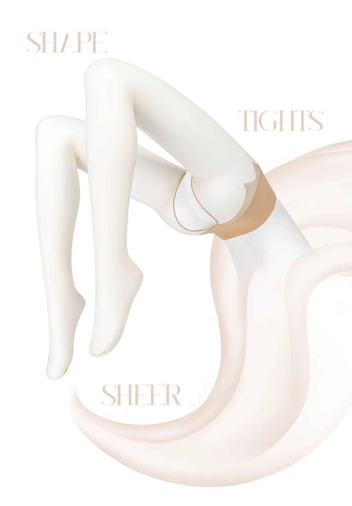「MELT MESH-CROTCHLESS TIGHTS / 融化 网纱无缝开裆」 - Image 14