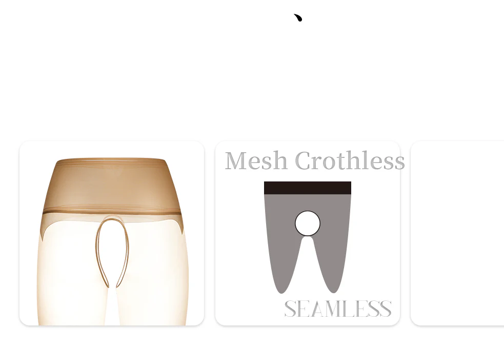 「MELT MESH-CROTCHLESS TIGHTS / 融化 网纱无缝开裆」 - Image 17